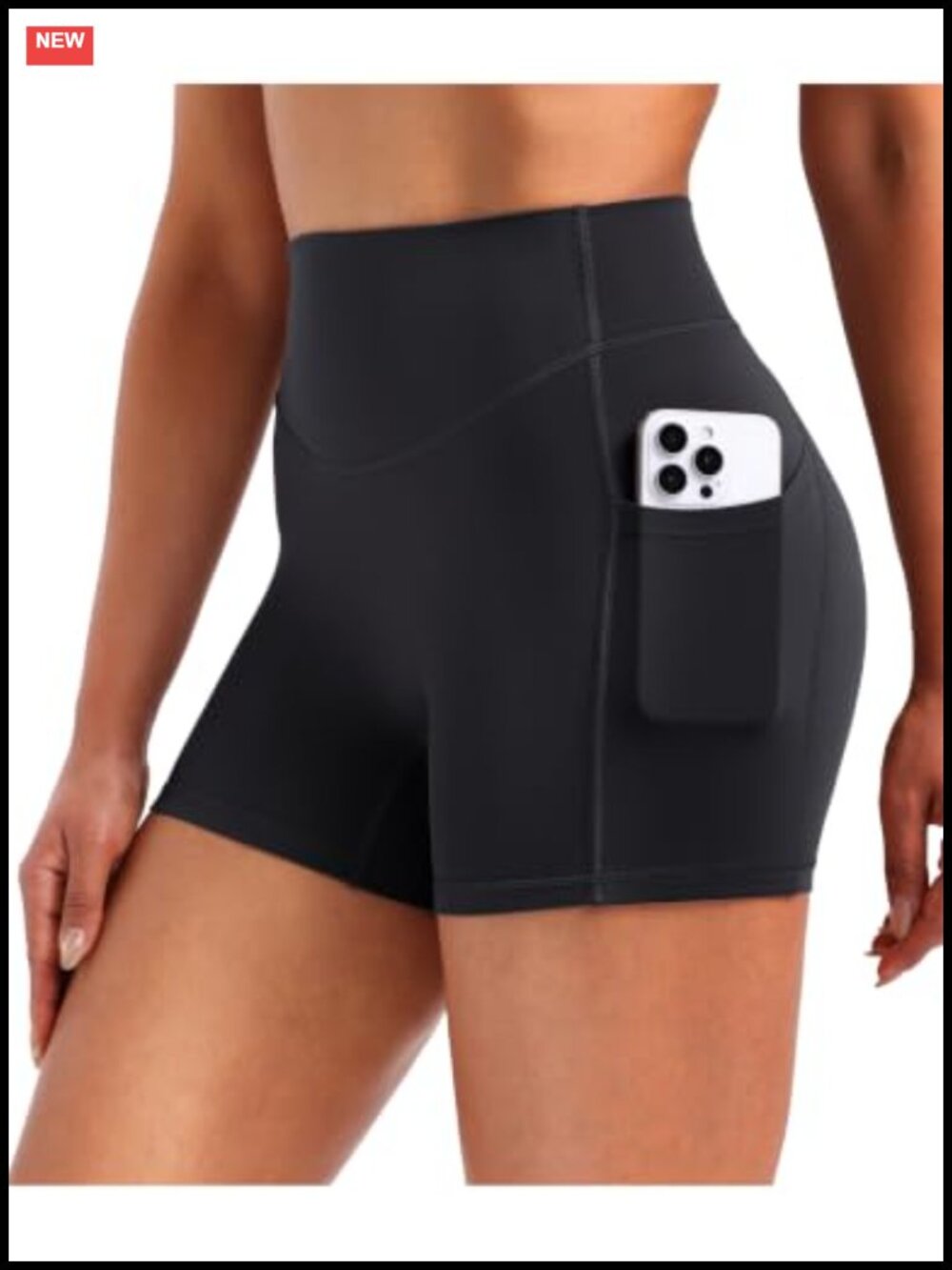Biker Shorts Women 4/6/8/10 Inch High Waist with Pockets Buttery Soft